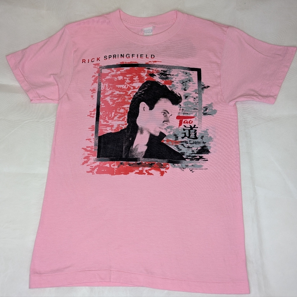 Rare 1985 Rick Springfield Cathode Ray Tour Concert T-Shirt Single Stitch